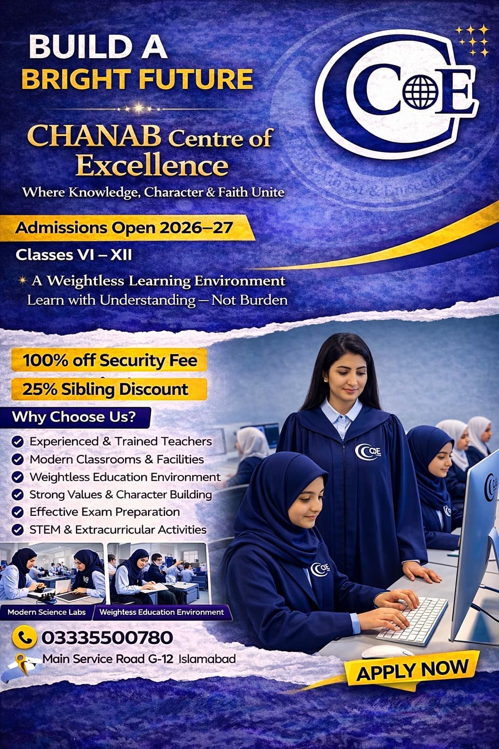 Students preparing for a bright future